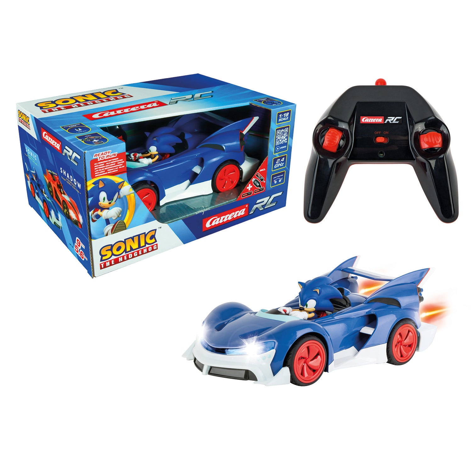 CARRERA - Auto Radiocomandata Sonic 2,4Ghz Team Sonic Racing