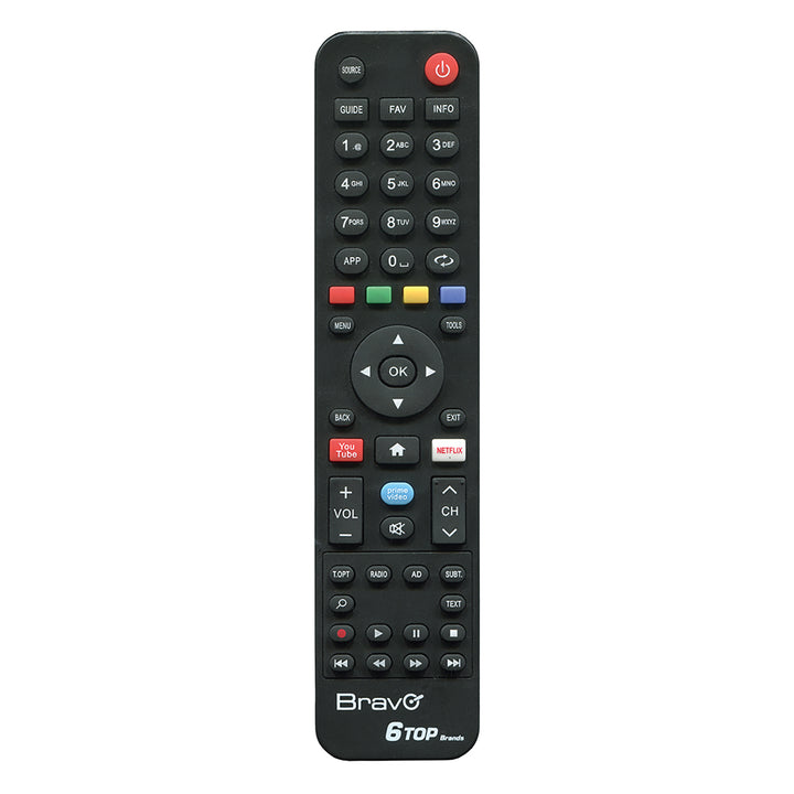 BRAVO - Telecomando Universale 6 Top Brands - Samsung/LG/Telefunken/Philips/Sony/Panasonic