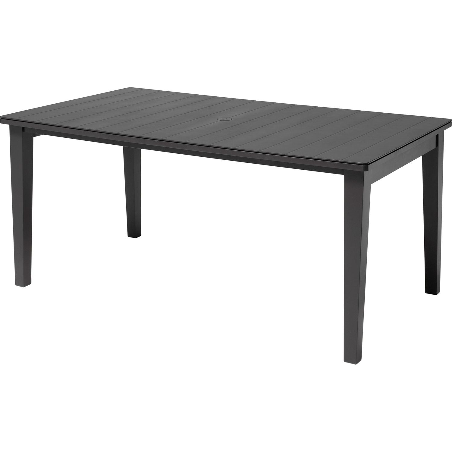 KETER - Tavolo da giardino Futura Grafite con Finitura Effetto Legno - h75x165x95 cm