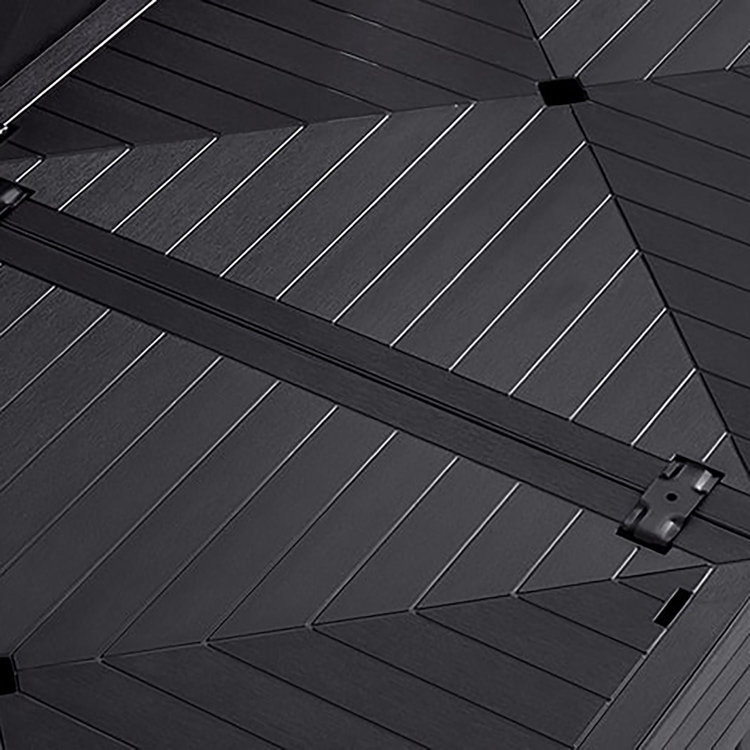 KETER - Set da giardino Lounge Modulare ad Angolo 5 Posti Grafite Linea Elements