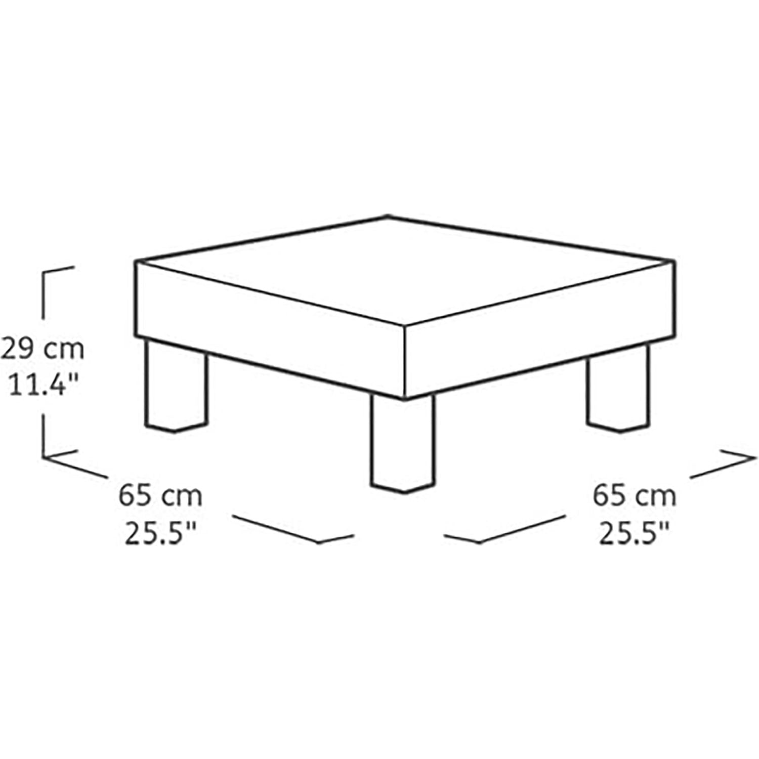 KETER - Set da giardino Lounge Modulare ad Angolo 5 Posti Grafite Linea Elements