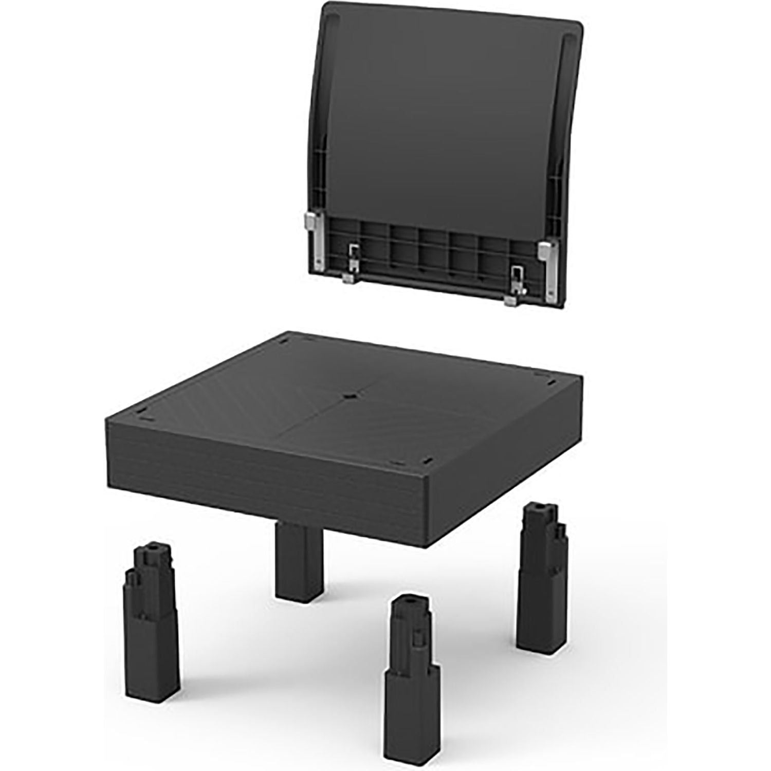 KETER - Set da giardino Lounge Modulare ad Angolo 5 Posti Grafite Linea Elements