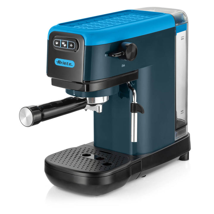 ARIETE - Macchina da caffè Espresso Sky Blue 1300 Watt - Compatibile con caffè in polvere e cialde ESE