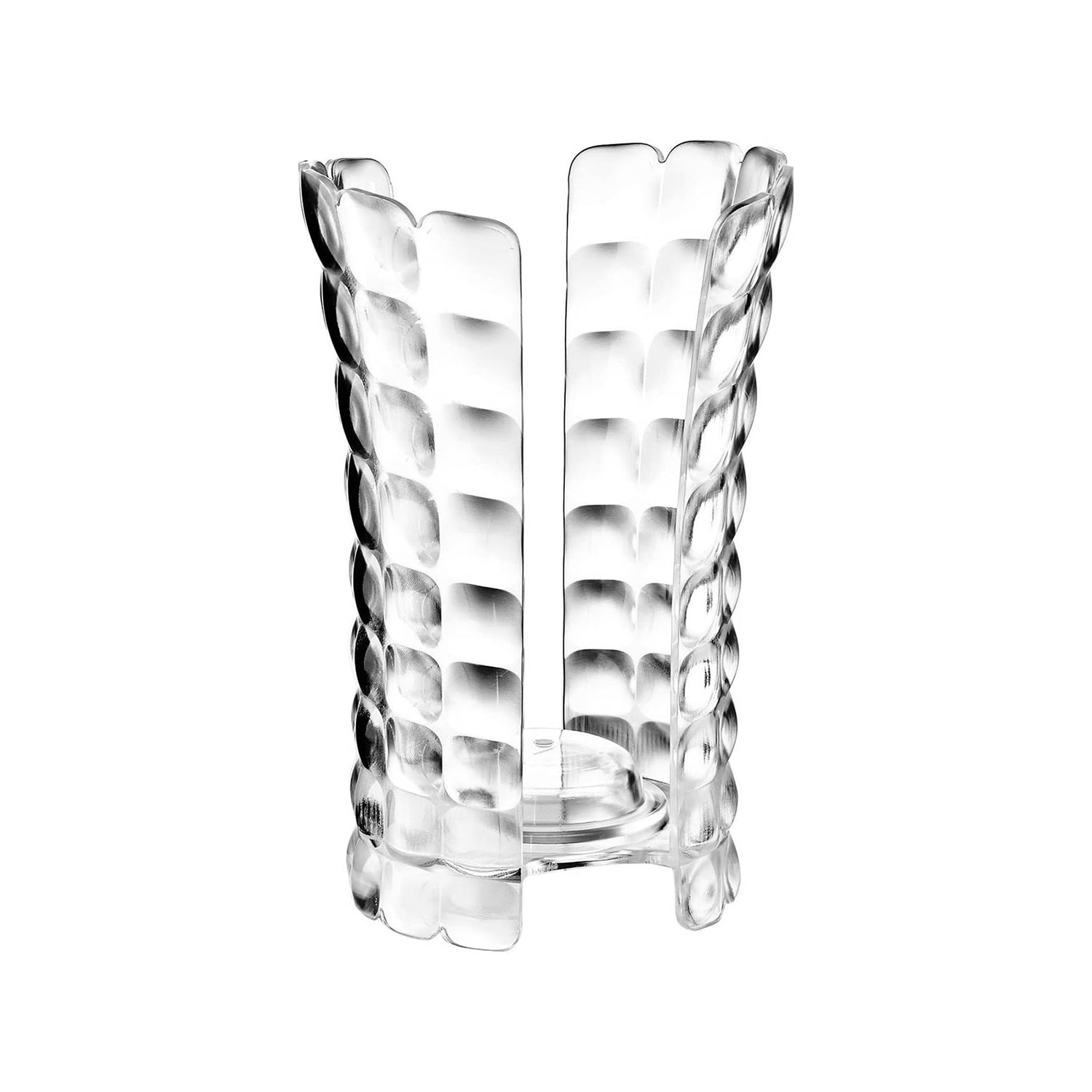 GUZZINI - Portabicchieri Trasparente Linea Tiffany - h18,3x12x10,3 cm.