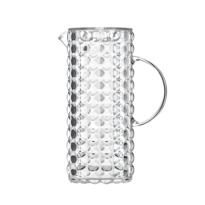 GUZZINI - Caraffa con Coperchio Trasparente Linea Tiffany 1750 cc - h25,5x11,5x18,5 cm