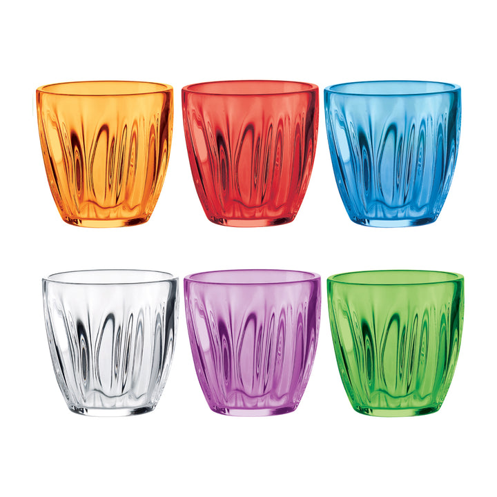 GUZZINI - Bicchieri Acqua Colorati 350 cc - set 6 pezzi