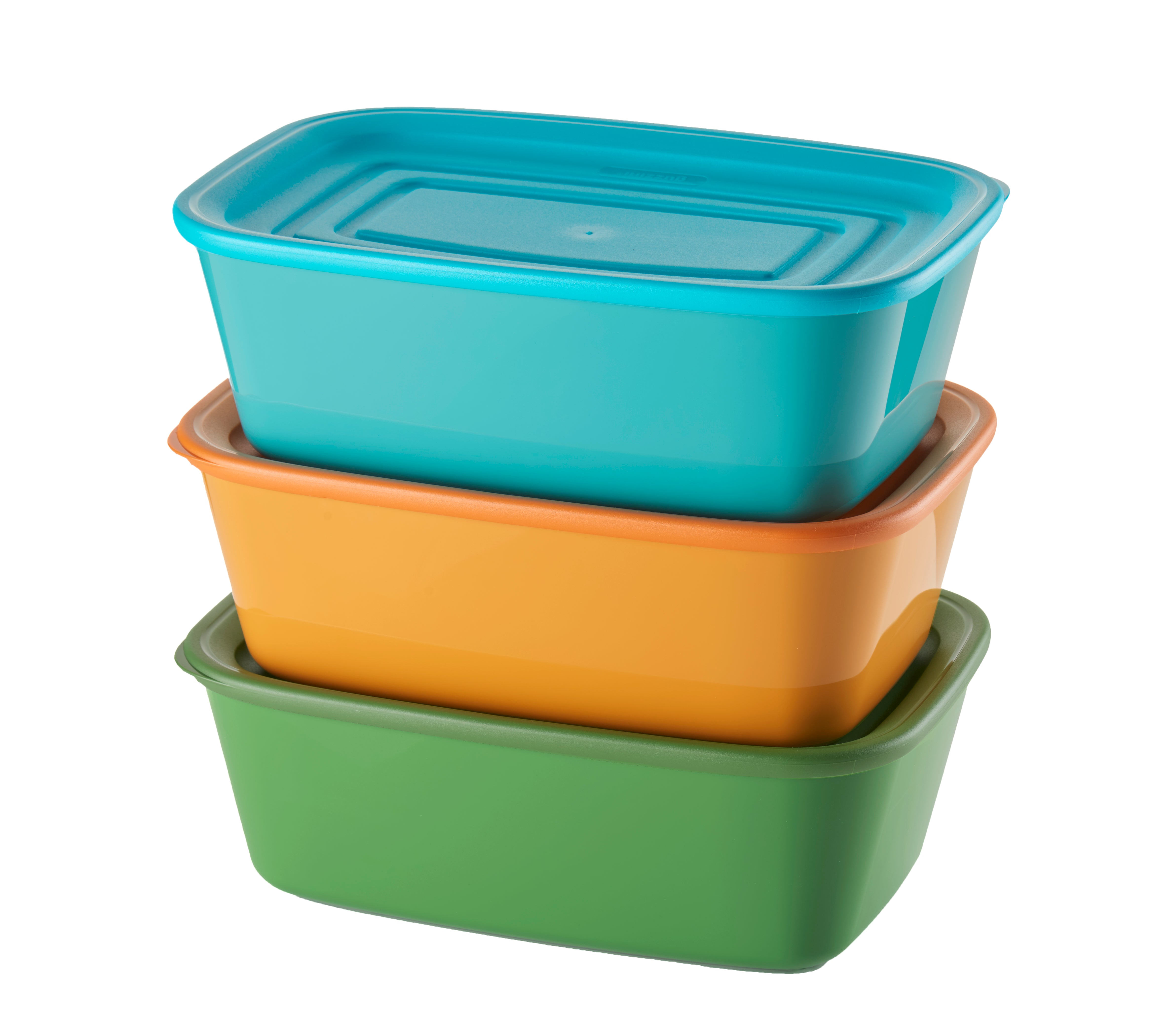 GUZZINI - Set 3 Contenitori Rettangolari Ermetici con Coperchio Multicolor Everfresh