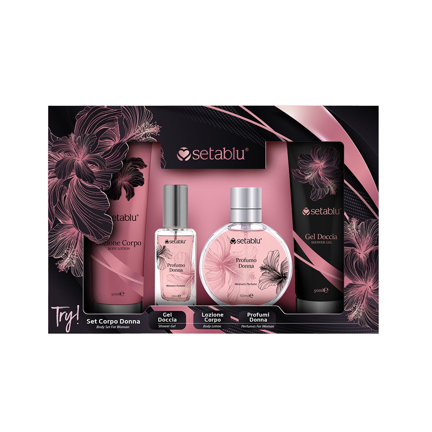 SETABLU - Set Regalo Corpo Donna Try