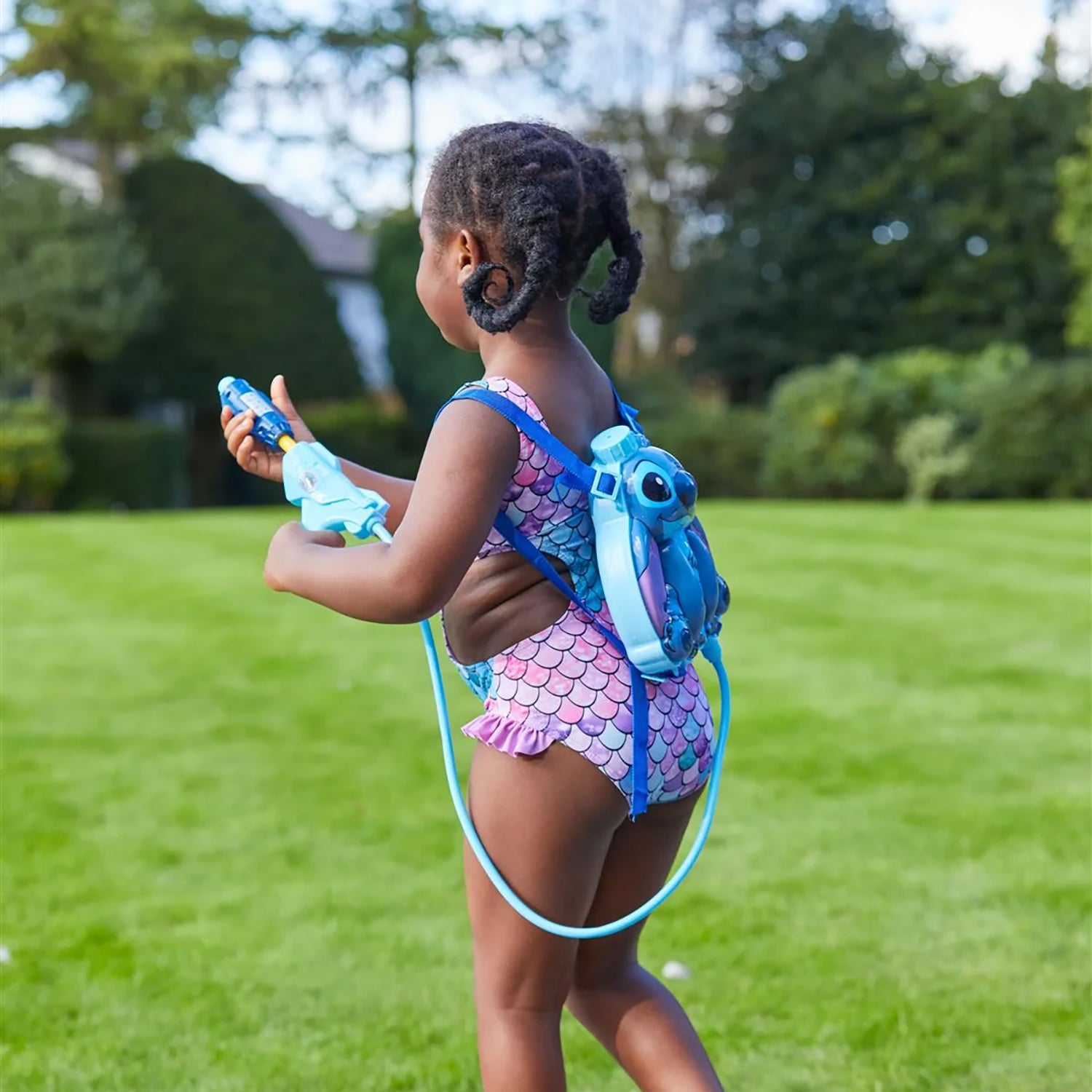 HTI TOYS - Zaino Spara Acqua Disney Stitch Water Blaster Backpack - Con Pistola Integrata
