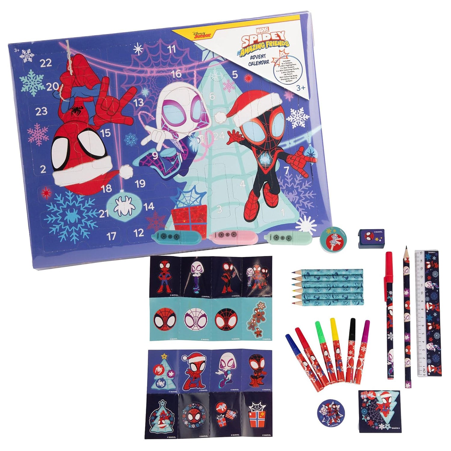 SAMBRO - Calendario dell’Avvento Marvel Spidey and his Amazing Friends 3+ Anni - 24 Sorprese Cancelleria