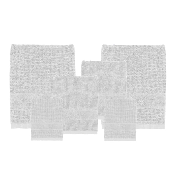 PREZIOSA - Asciugamani Hotellerie in spugna Bianco - set 6 pezzi