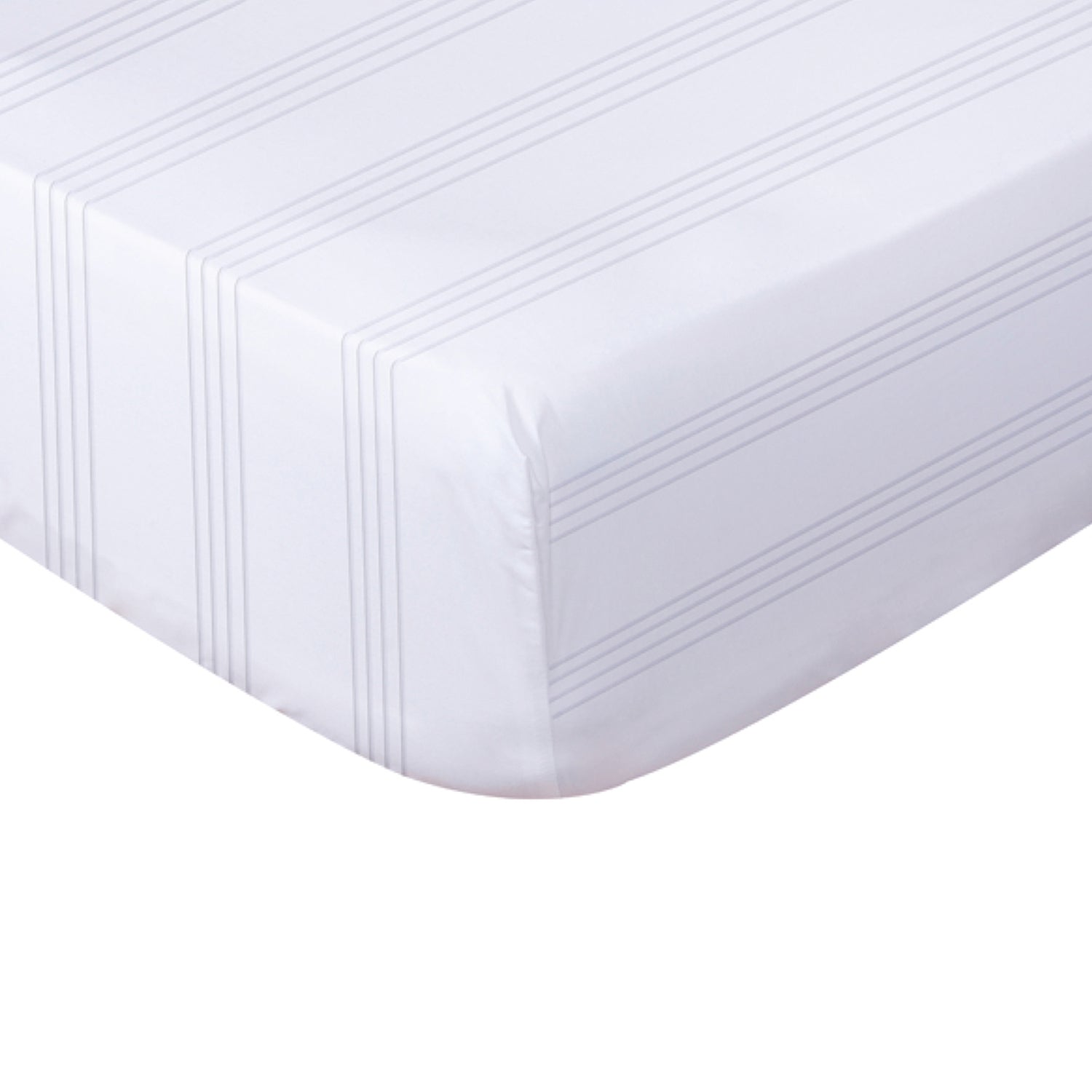 PREZIOSA - Coprimaterasso Matrimoniale Fasciato Sommaruga in Cotone Bianco con Angoli - 180x200x35 cm