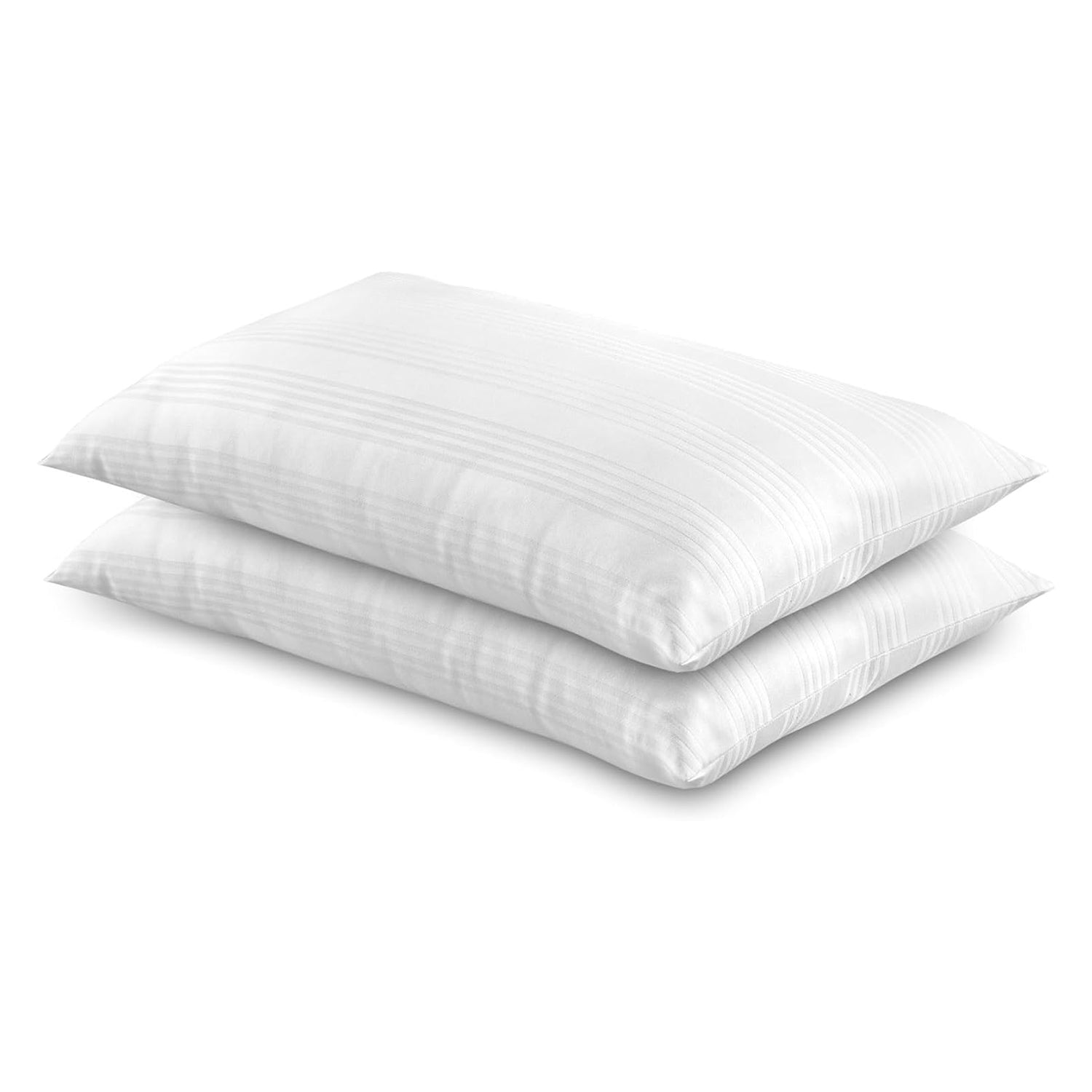 PREZIOSA - Coppia Federe Letto Fasciato Sommaruga in Cotone con Zip 50x80 cm