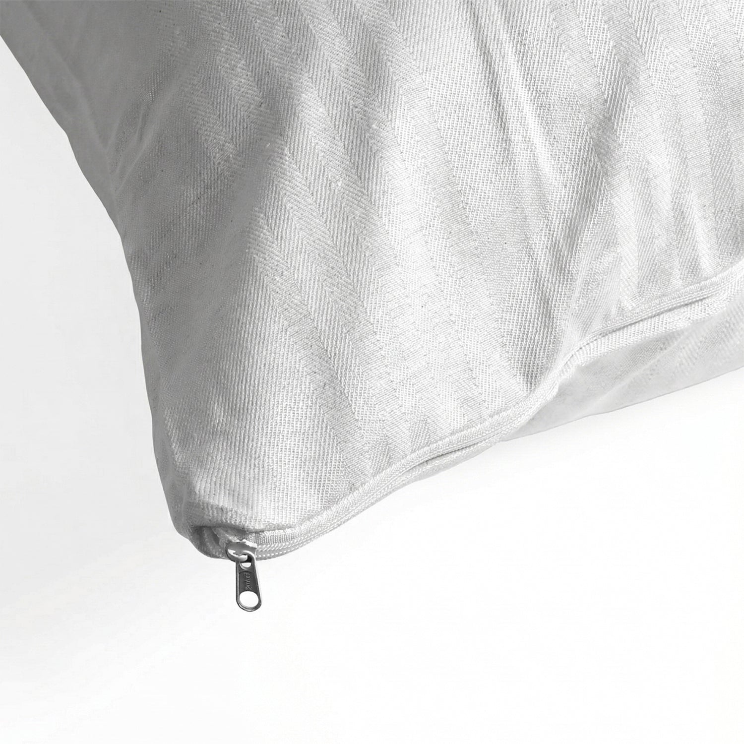 PREZIOSA - Coppia Federe Letto Fasciato Sommaruga in Cotone con Zip 50x80 cm