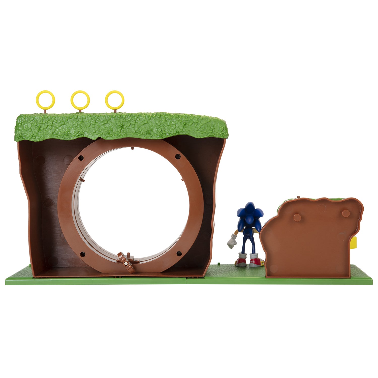 JAKKS - Sonic the Hedgehog Green Hill Zone Playset con Action Figure 6 cm 3+Anni