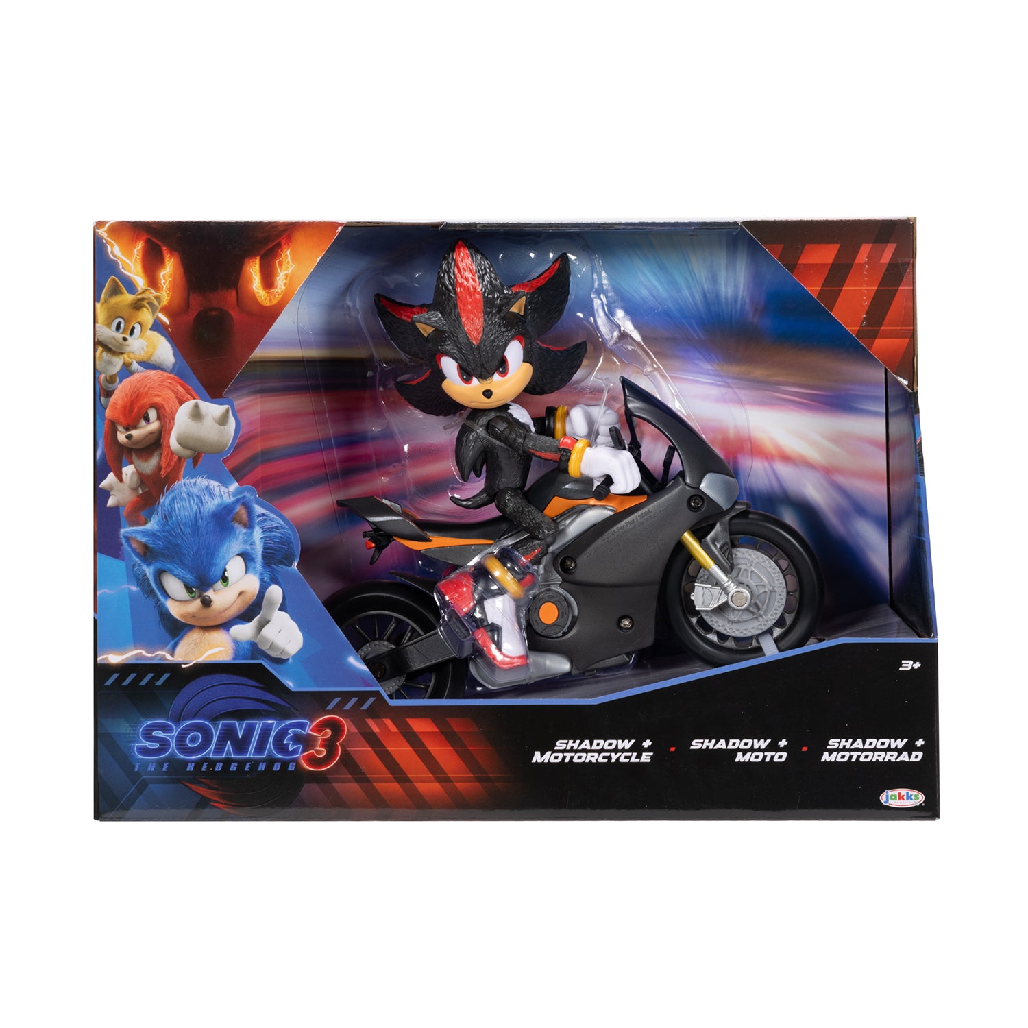JAKKS - Sonic The Hedgehog 3 Action Figure Shadow con Moto