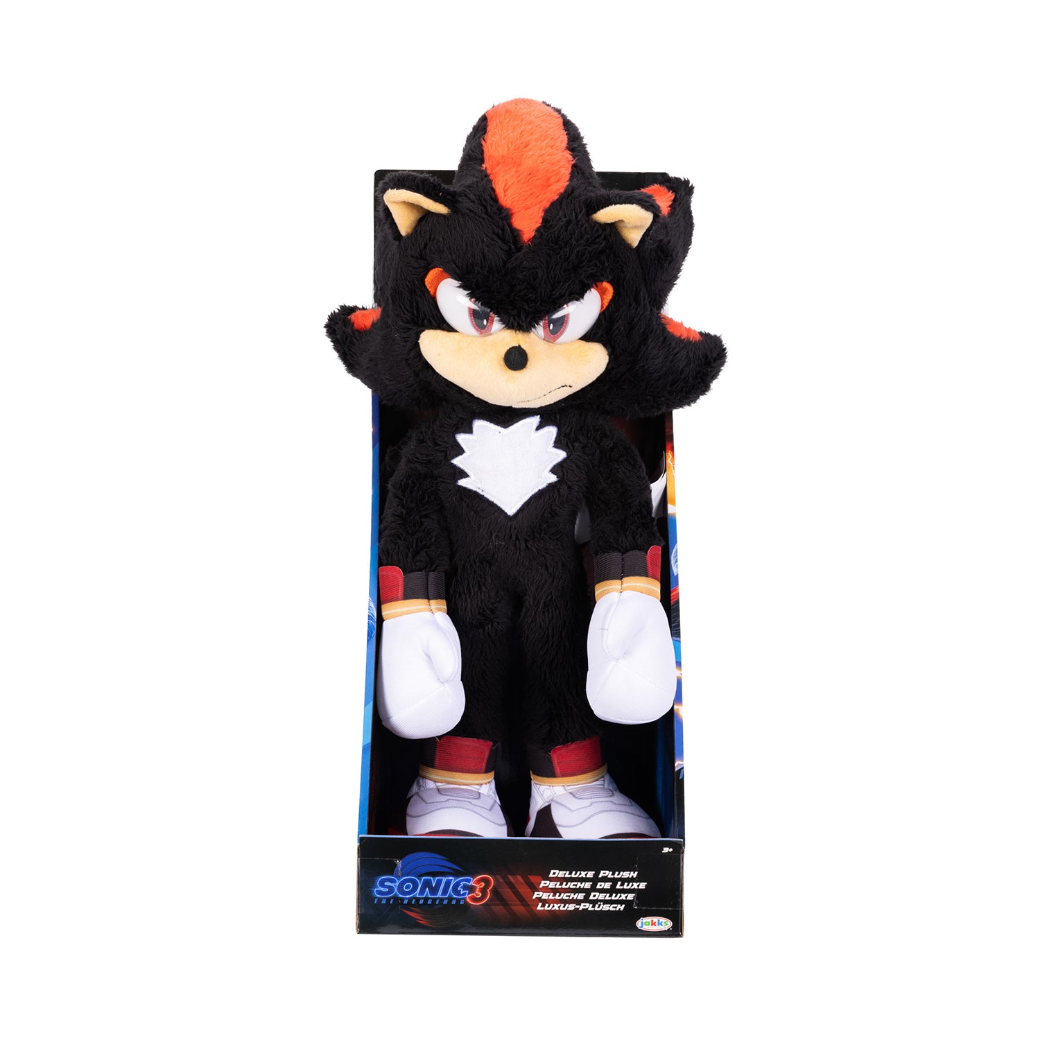JAKKS - Sonic The Hedgehog 3 Shadow Deluxe Peluche 30 cm