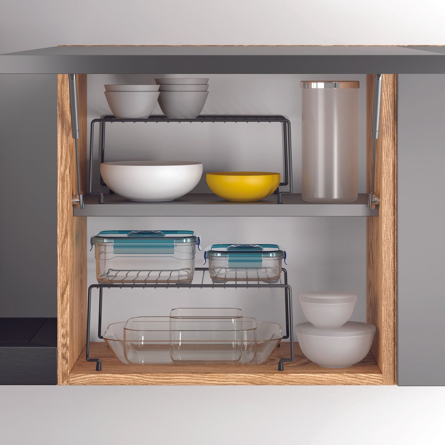 METALTEX - Set 2 mensole sovrapponibili Linea Lava