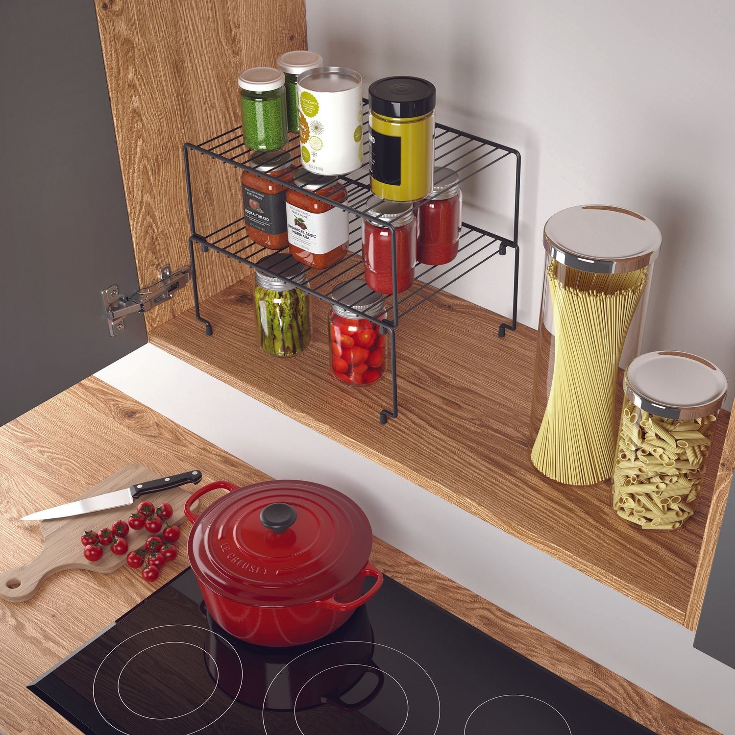 METALTEX - Set 2 mensole sovrapponibili Linea Lava