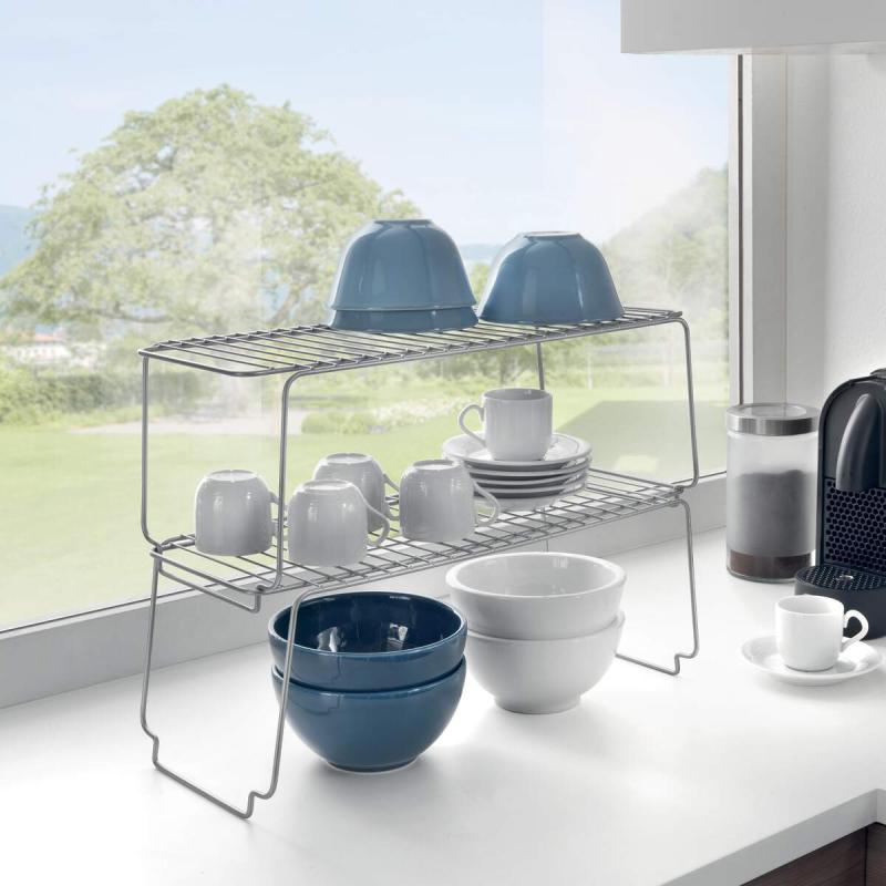 METALTEX - Mensola sovrapponibile Polo Silver h18x45x19 cm