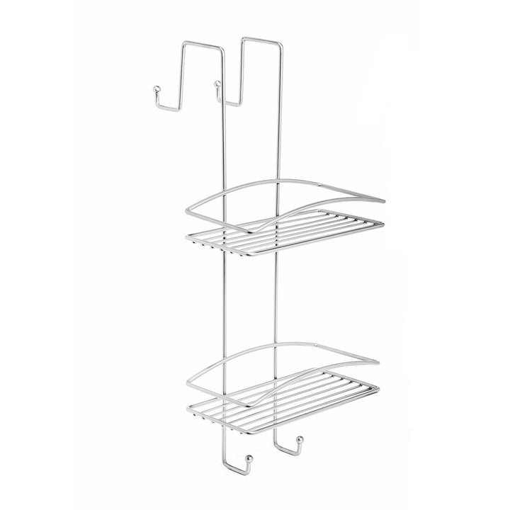 METAFORM - Mensola Doccia Spider Doppio con gancio Shower Lock - h49,5x22x22 cm