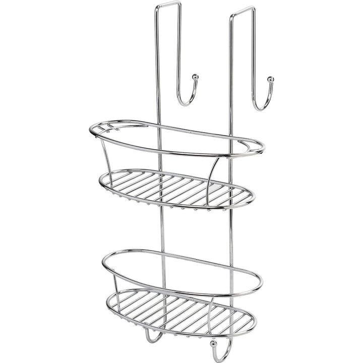 METAFORM - Mensola da bagno Portaoggetti in acciaio cromato Spider Linea New Chrome