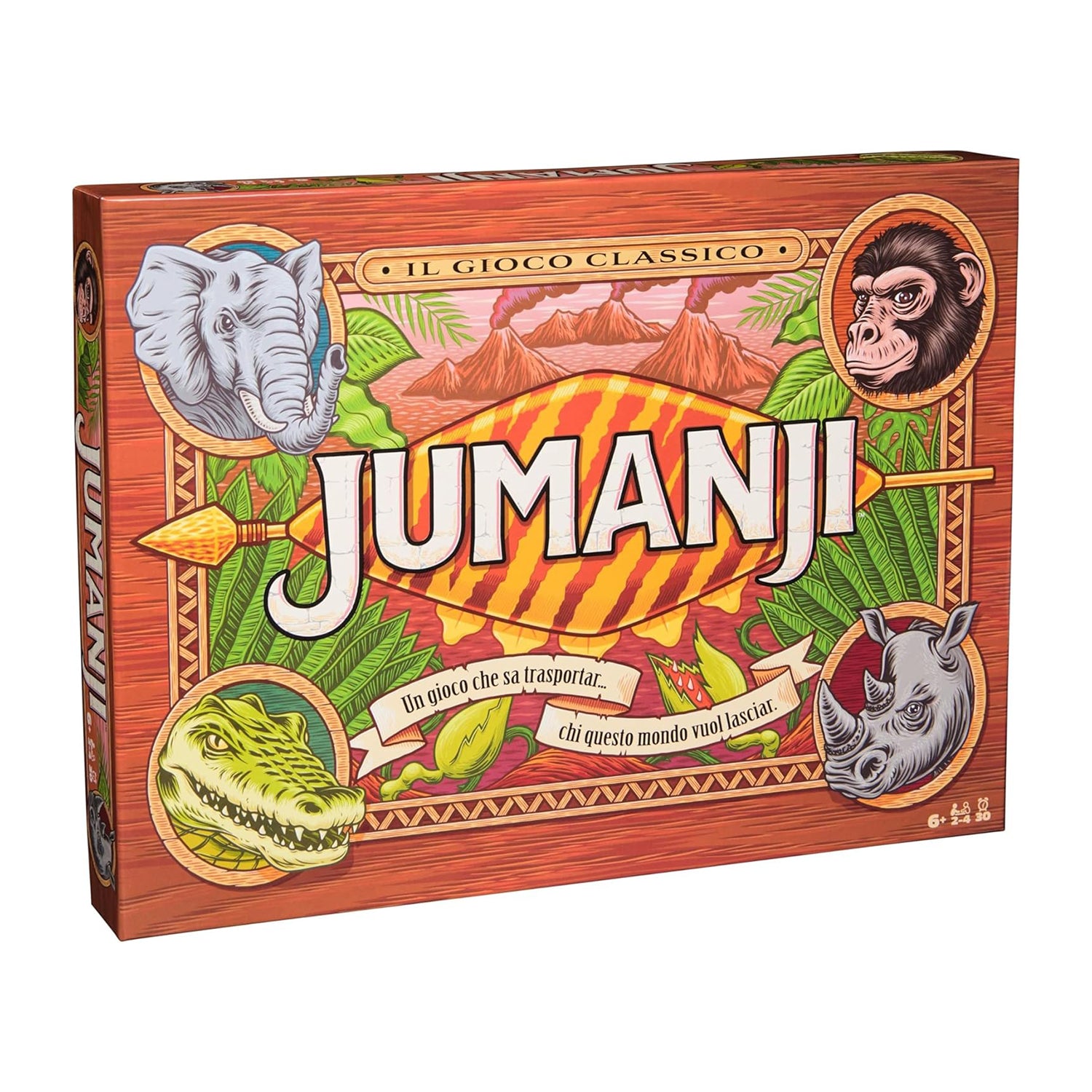 SPIN MASTER - Jumanji Il Gioco Classico Gioco da Tavolo di Avventura 6+ Anni