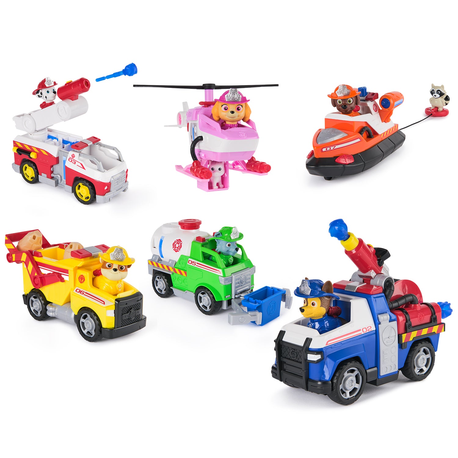 SPIN MASTER - Paw Patrol Fire Rescue Veicolo Antincendio con Personaggio Assortito