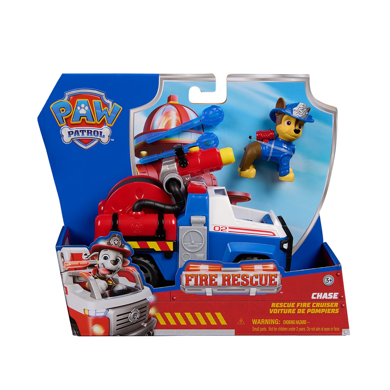 SPIN MASTER - Paw Patrol Fire Rescue Veicolo Antincendio con Personaggio Assortito