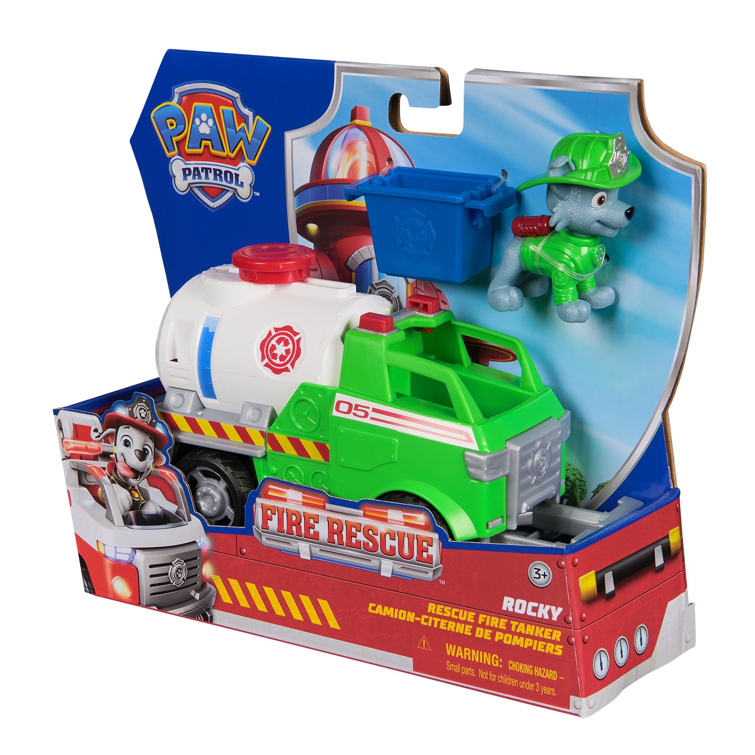 SPIN MASTER - Paw Patrol Fire Rescue Veicolo Antincendio con Personaggio Assortito