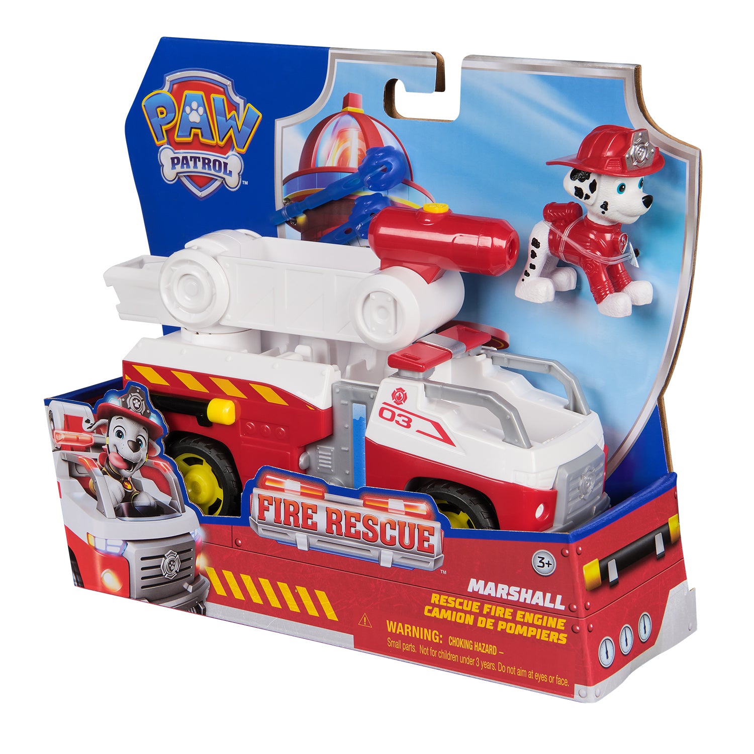 SPIN MASTER - Paw Patrol Fire Rescue Veicolo Antincendio con Personaggio Assortito