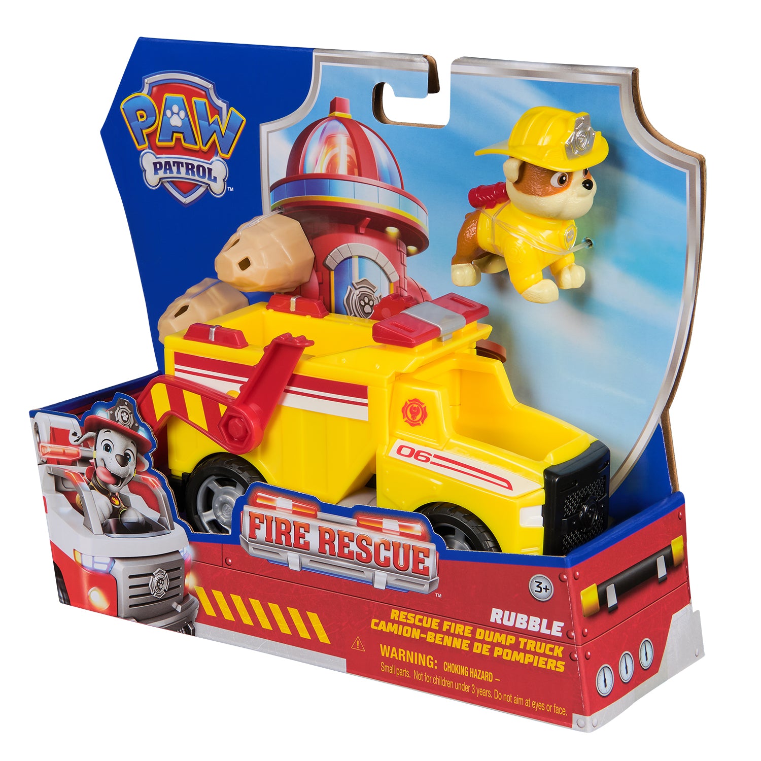 SPIN MASTER - Paw Patrol Fire Rescue Veicolo Antincendio con Personaggio Assortito