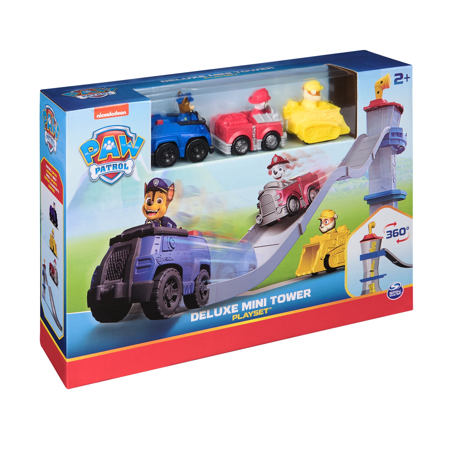 SPIN MASTER - PAW Patrol Deluxe Mini Tower Playset con Torre e 3 Veicoli 2+ Anni