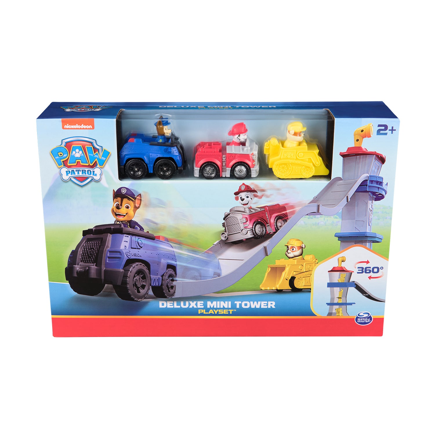 SPIN MASTER - PAW Patrol Deluxe Mini Tower Playset con Torre e 3 Veicoli 2+ Anni