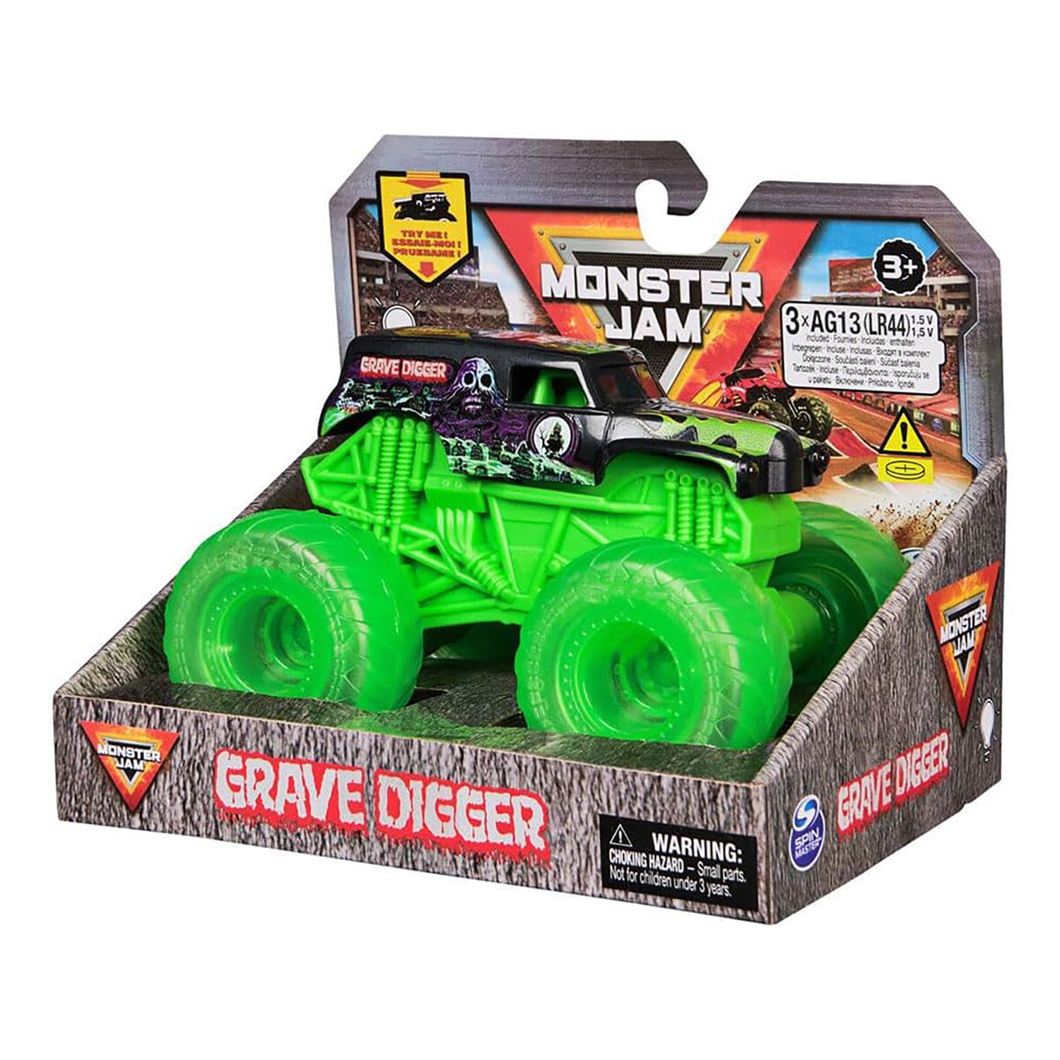 SPIN MASTER - Monster Jam Monster Truck 1:43 con Ruote Luminose