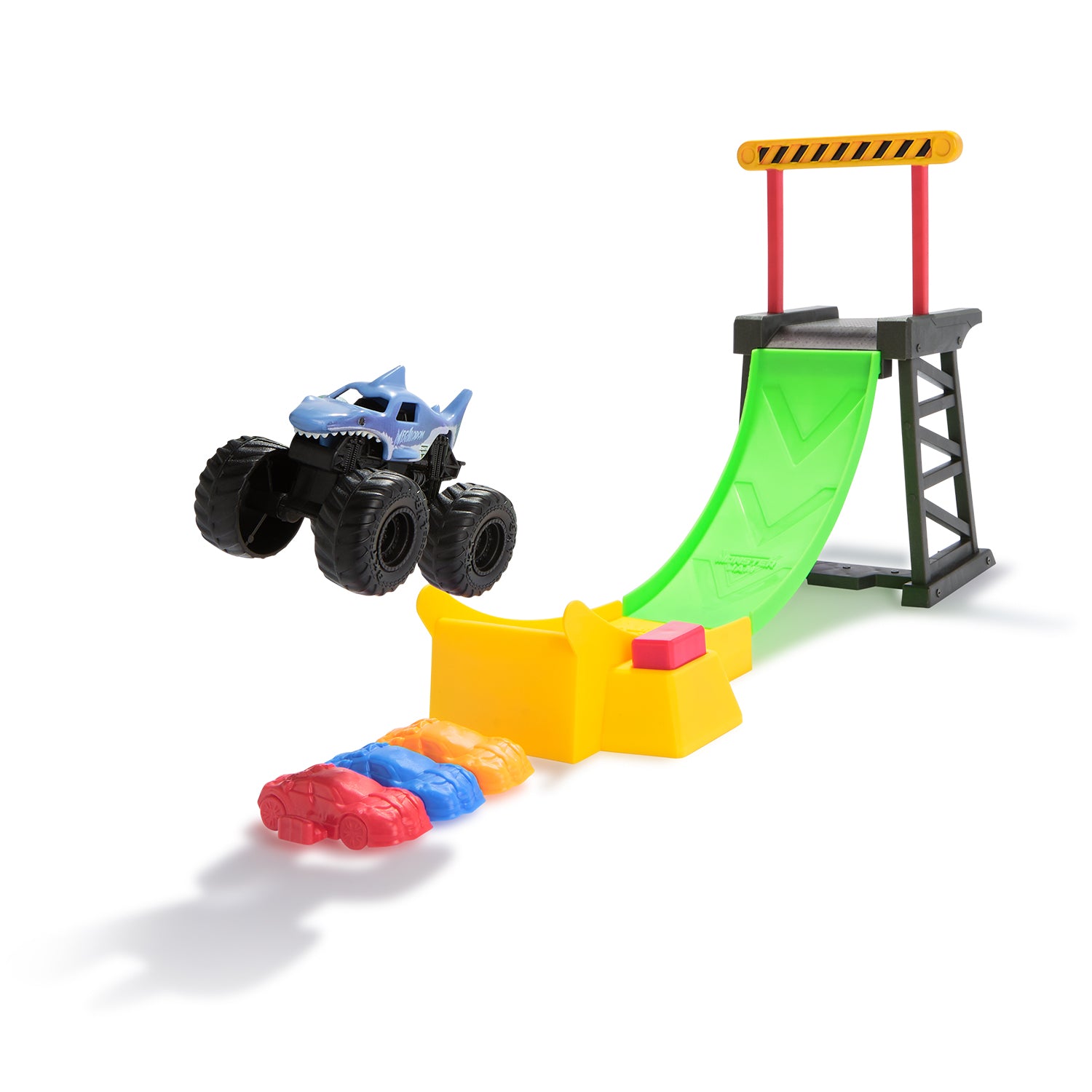 SPIN MASTER - Monster Jam Stunt Playset con Monster Truck 1:72