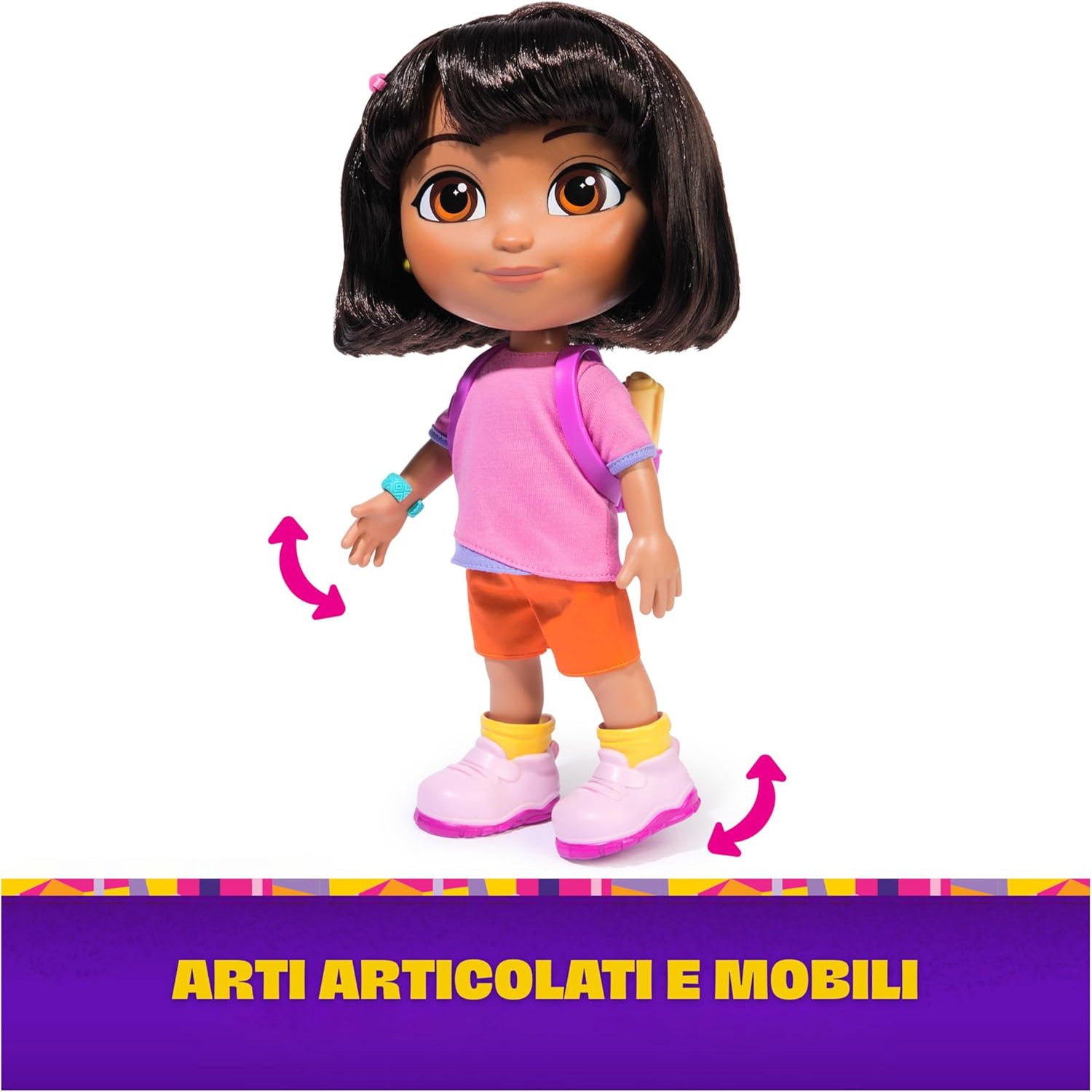 SPIN MASTER - Dora l'Esploratrice Bambola Interattiva Canta ed Esplora h30,4 cm