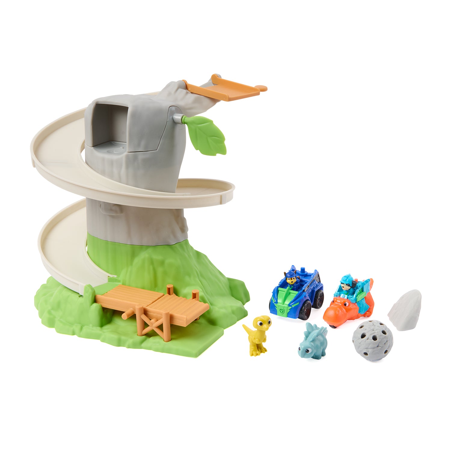 SPIN MASTER - PAW Patrol The Dino Movie Jungle Rockslide Rescue Playset con Chase e Veicolo 3+ Anni