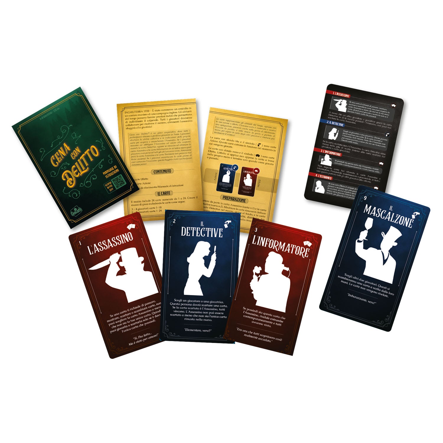 GOLIATH - Cena con Delitto Gioco da Tavolo Investigativo 14+ Anni