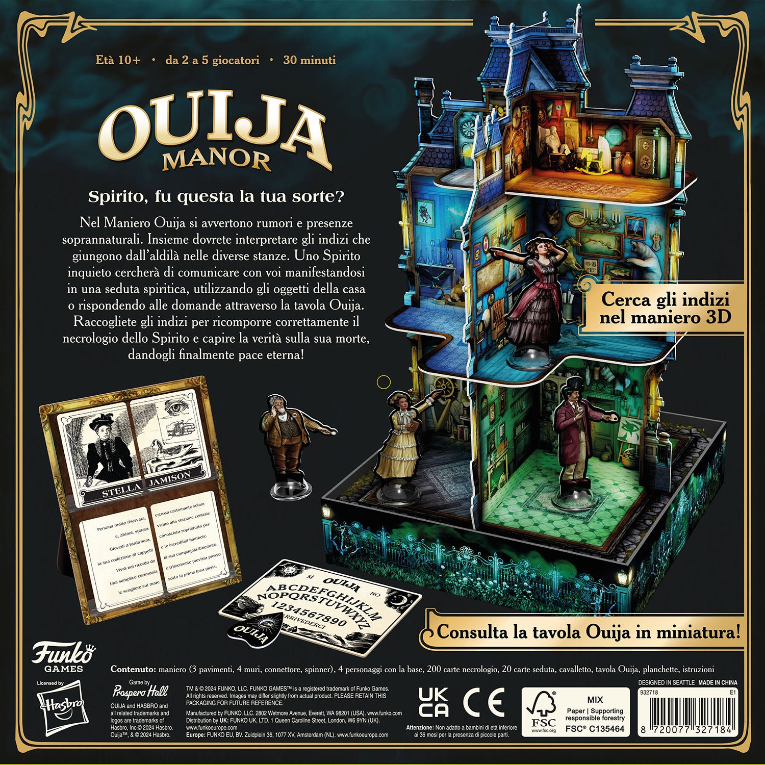 GOLIATH - Ouija Manor Gioco da Tavolo Mistero e Deduzione