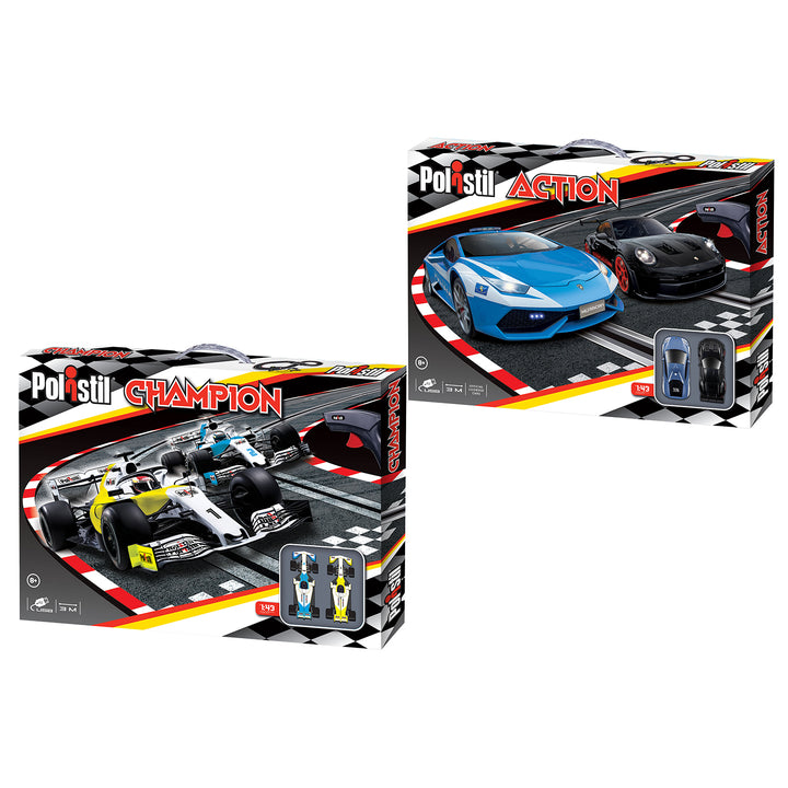 BBURAGO - Polistil Pista Elettrica con 2 veicoli