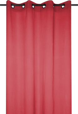 STOF - Tenda Monna Voile Rosso Linea Lovely Casa - 140x280 cm