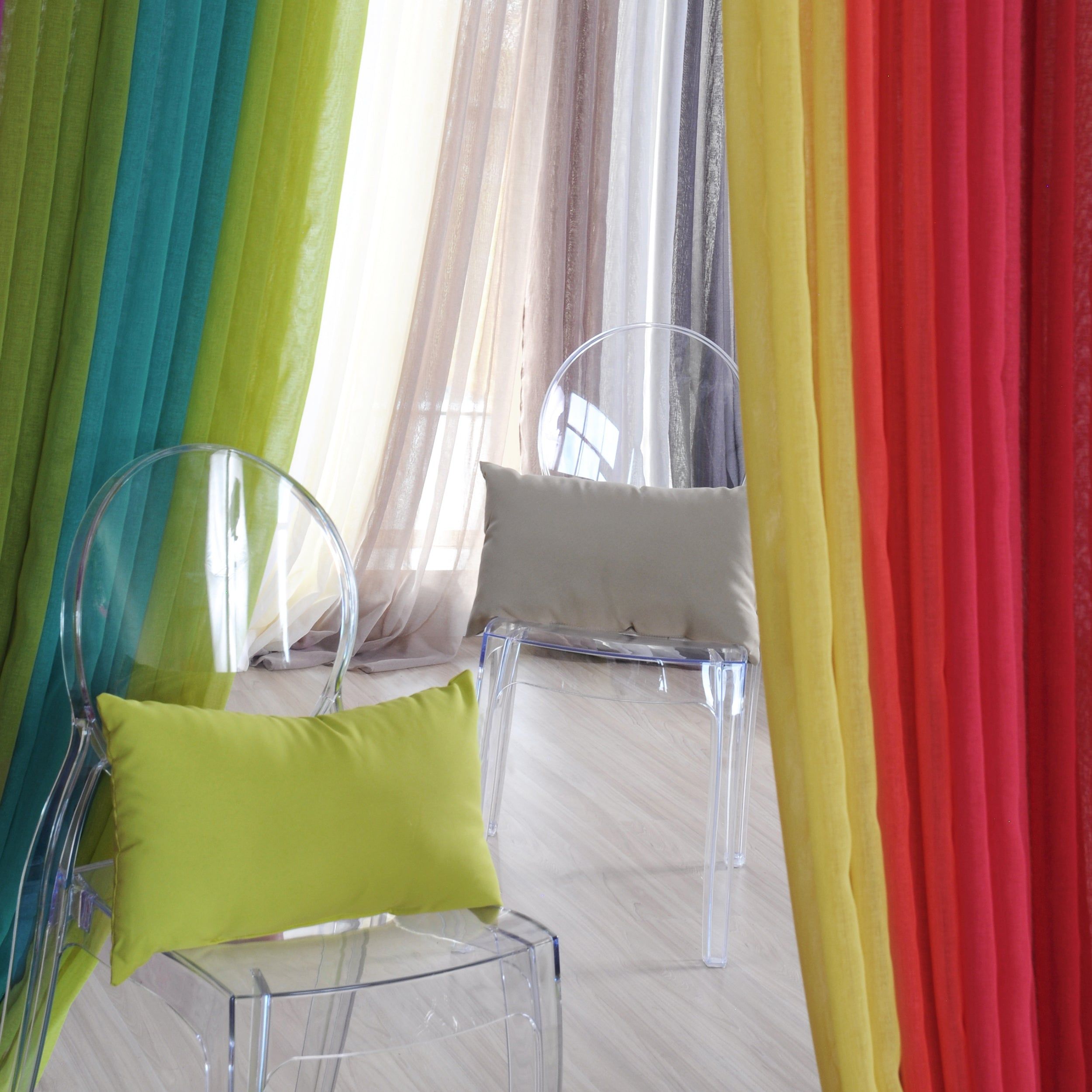 STOF - Tenda Monna Voile Senape Linea Lovely Casa 140x280 cm