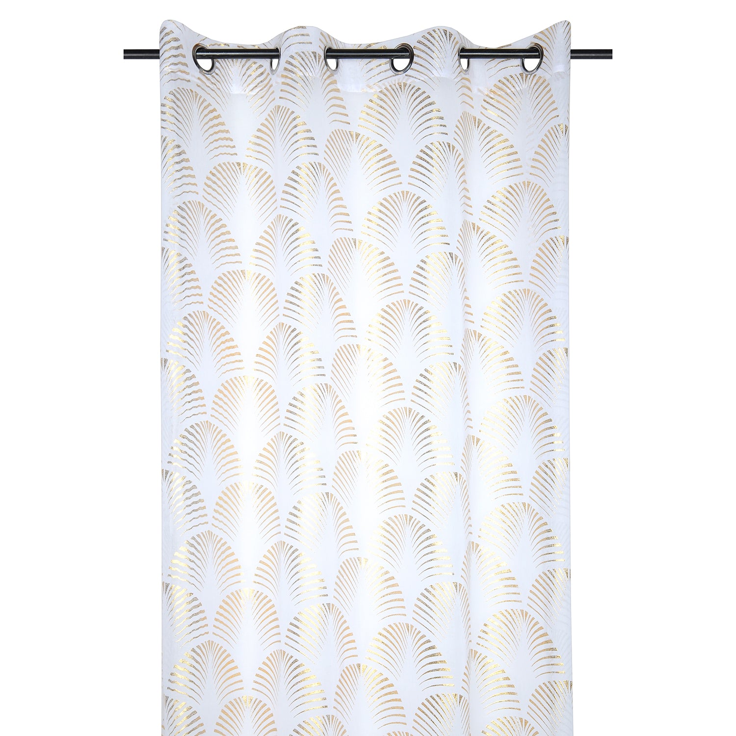 STOF - Tenda Maldive Voile Motivo Esotico Oro Linea Lovely Casa 140x260 cm