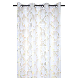 STOF - Tenda Maldive Voile Motivo Esotico Oro Linea Lovely Casa 140x260 cm