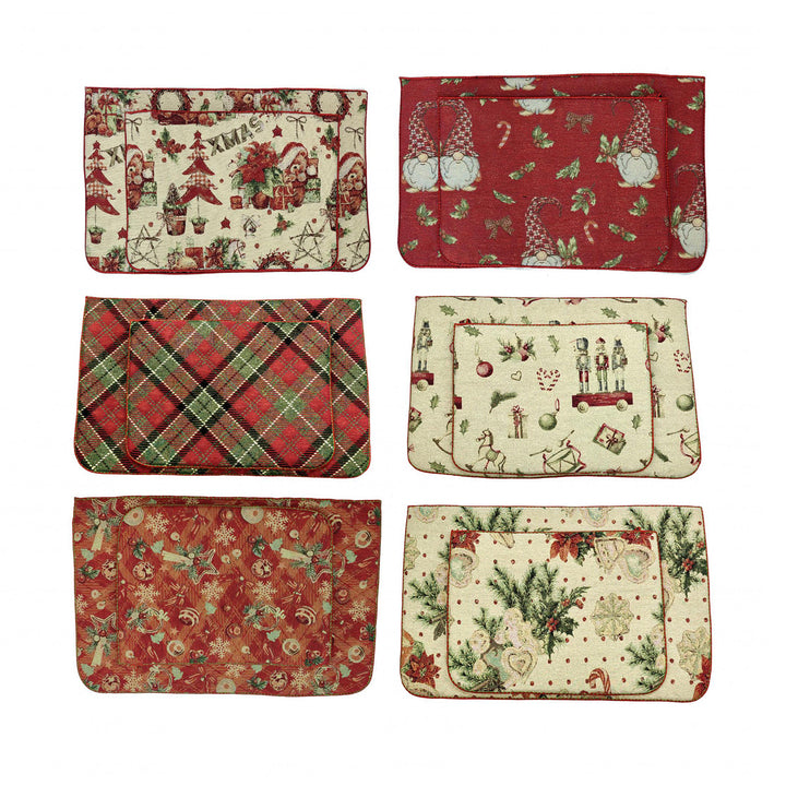 VESTIAMO CASA GRAN NATALE - Copriforno e Coprifornelli Natalizio Gobelin - set 2 pezzi
