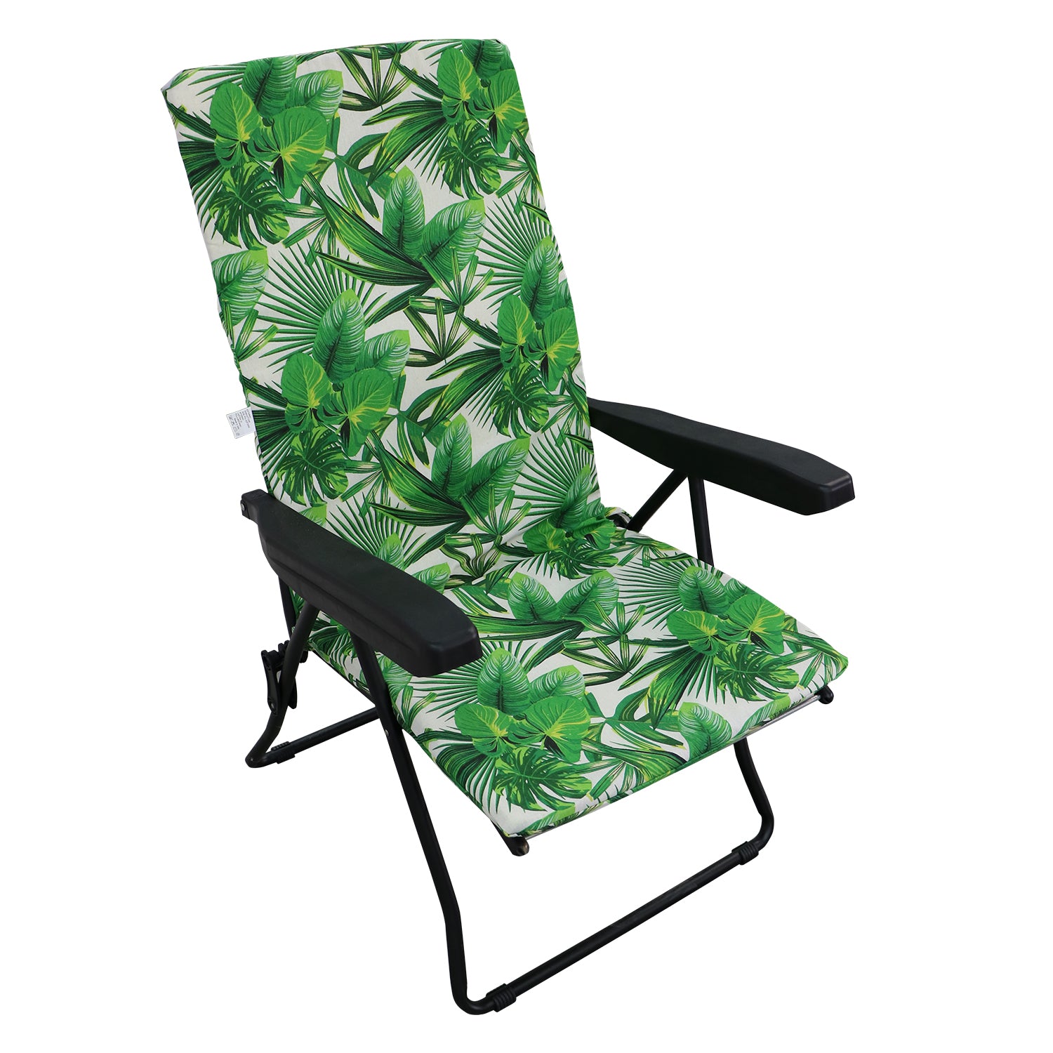 ETNA TESSILE - Cuscino per Sdraio Decoro Foglie 120x48 cm