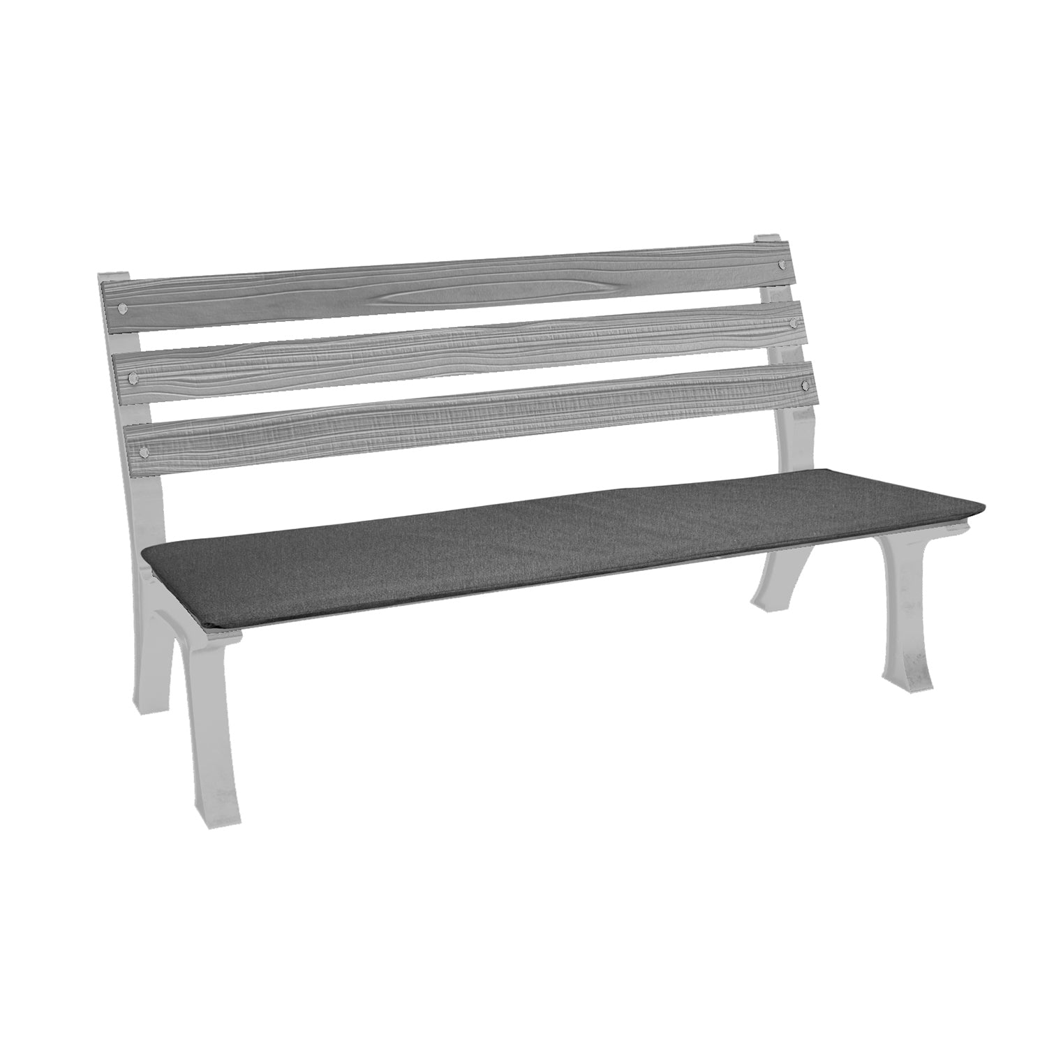 GEMITEX - Cuscino per Panca Monoblocco
Grigio 120x40 cm