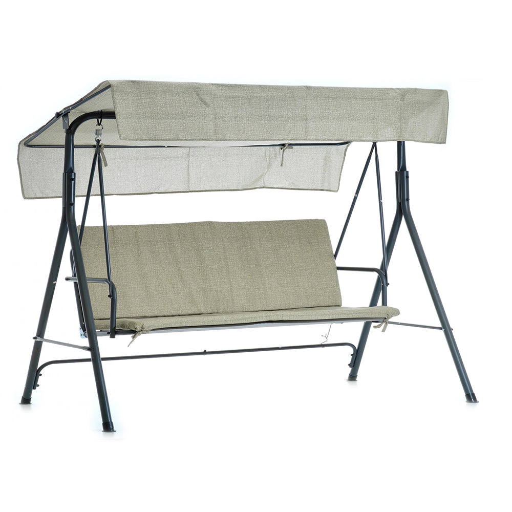 ETNA TESSILE - Cuscino di Ricambio per Dondolo 4 Posti Tinta Unita Beige 150x50 cm