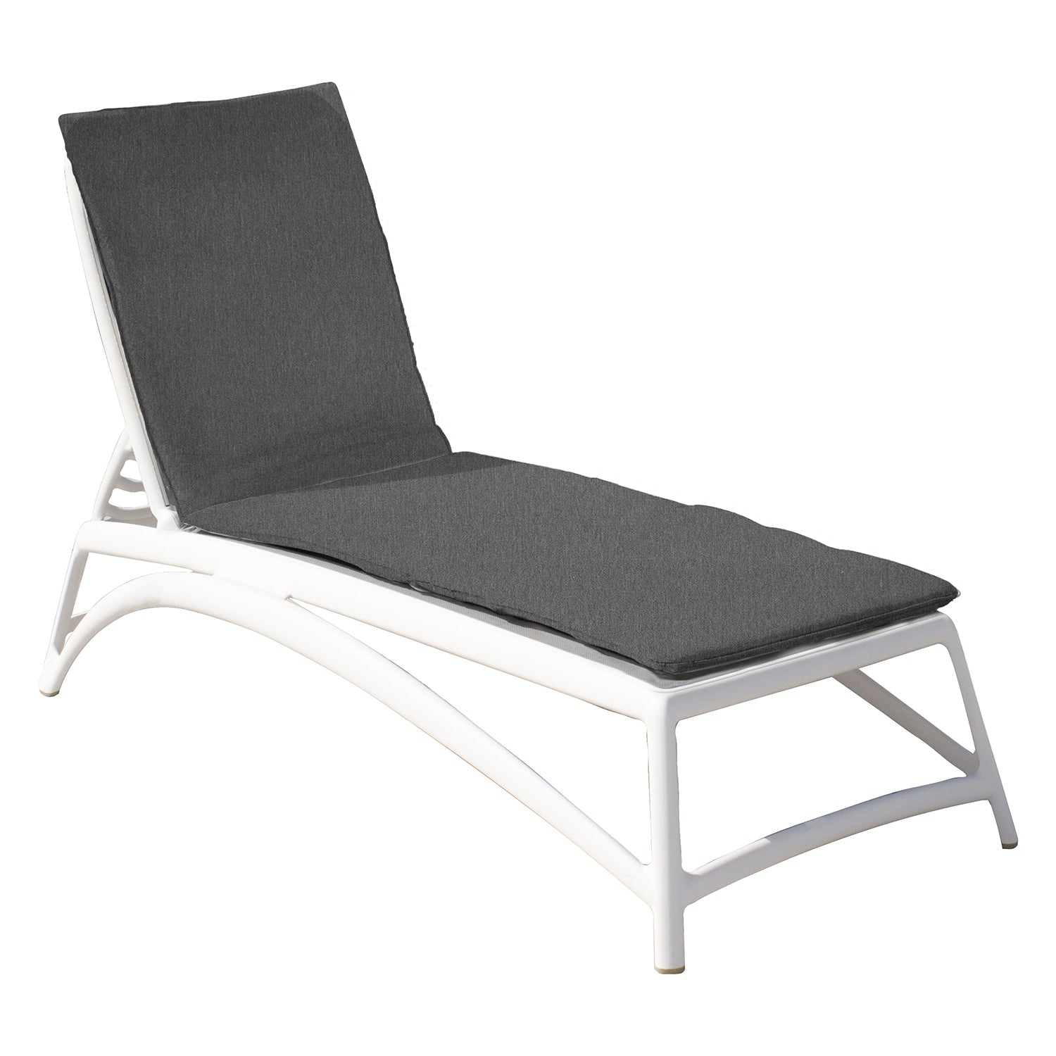 GEMITEX - Cuscino Coprilettino Monoblocco Tinta Unita Grigio scuro 180x59 cm